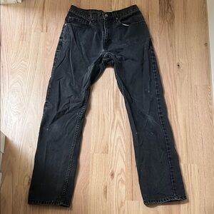 Levi's Men's Straight Black Jeans